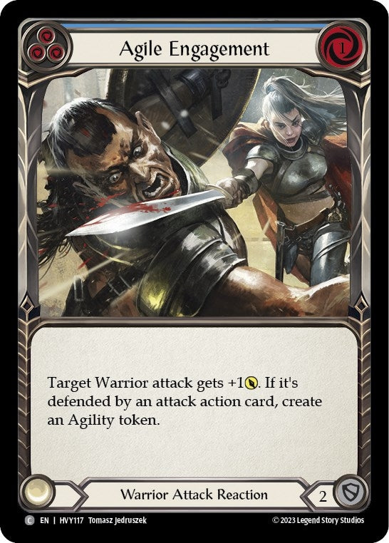 Agile Engagement (Blue) (117) [HVY] - Flesh and Blood TCG Single