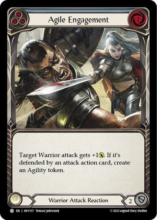 Agile Engagement (Blue) (117) [HVY] - Flesh and Blood TCG Single