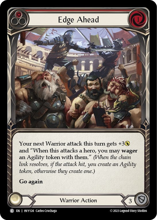 Edge Ahead (Red) (124) [HVY] - Flesh and Blood TCG Single