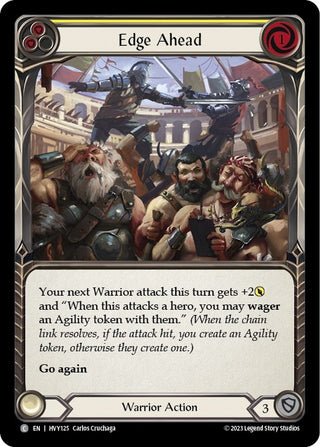 Edge Ahead (Yellow) (125) [HVY] - Flesh and Blood TCG Single