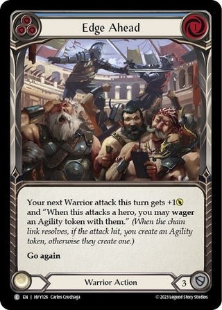 Edge Ahead (Blue) (126) [HVY] - Flesh and Blood TCG Single