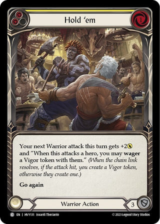 Hold ’em (Yellow) (131) [HVY] - Flesh and Blood TCG Single