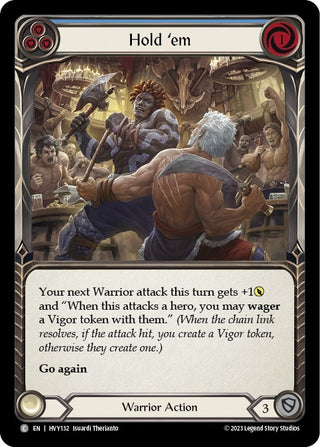 Hold ’em (Blue) (132) [HVY] - Flesh and Blood TCG Single