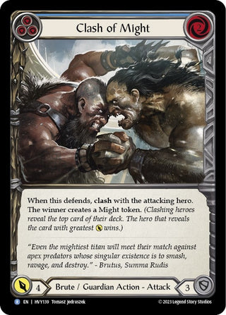 Clash of Might (Blue) (139) [HVY] - Flesh and Blood TCG Single