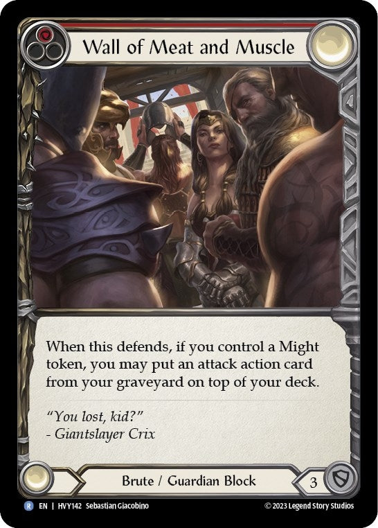 Wall of Meat and Muscle (142) [HVY] - Flesh and Blood TCG Single