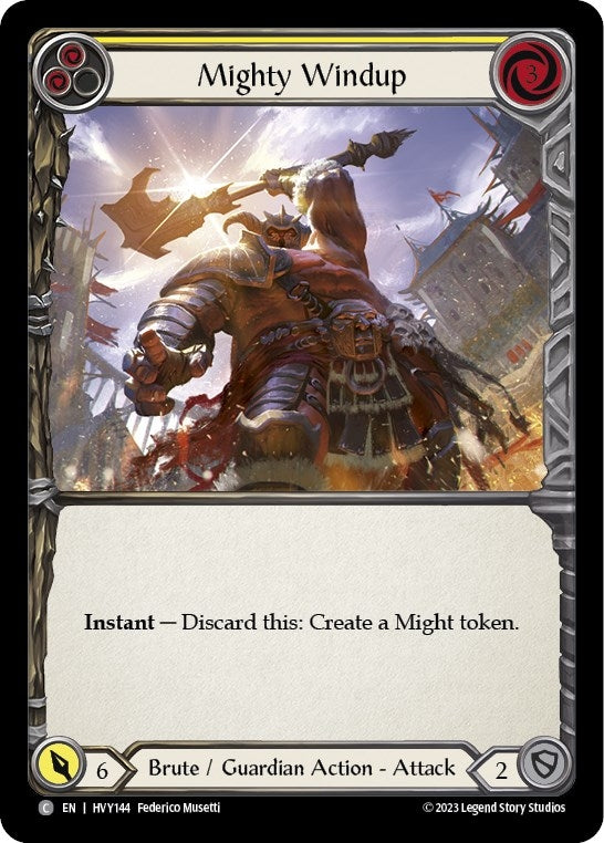 Mighty Windup (Yellow) (144) [HVY] - Flesh and Blood TCG Single