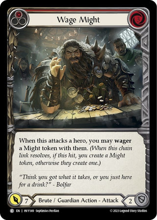 Wage Might (Red) (149) [HVY] - Flesh and Blood TCG Single