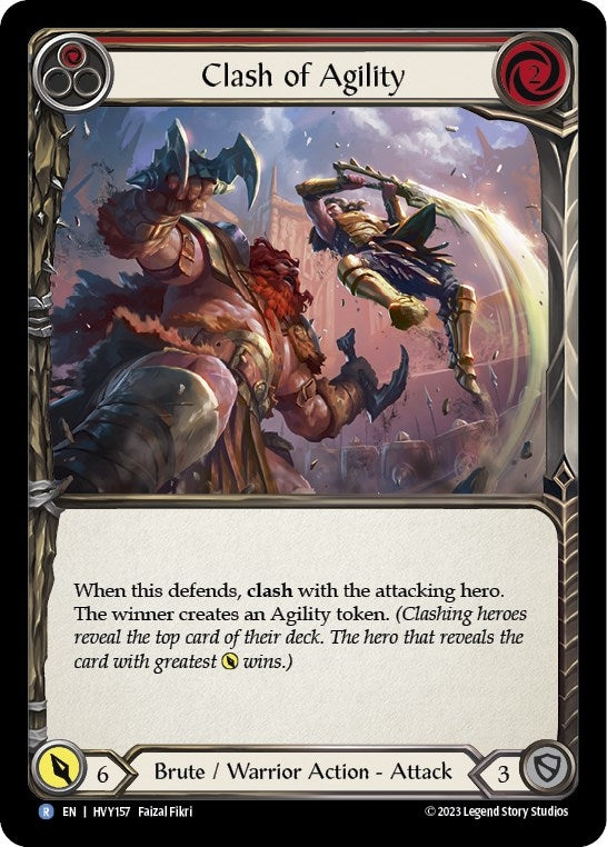 Clash of Agility (Red) (157) [HVY] - Flesh and Blood TCG Single