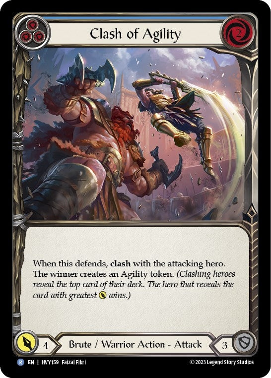 Clash of Agility (Blue) (159) [HVY] - Flesh and Blood TCG Single