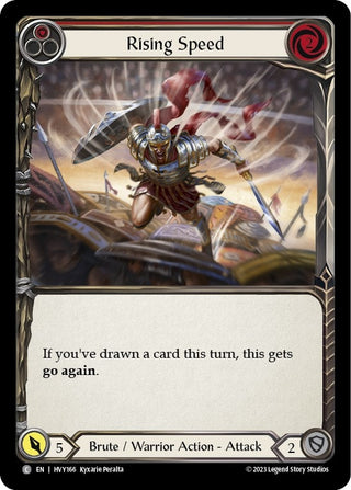 Rising Speed (Red) (166) [HVY] - Flesh and Blood TCG Single