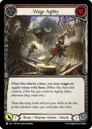 Wage Agility (Red) (169) [HVY] - Flesh and Blood TCG Single