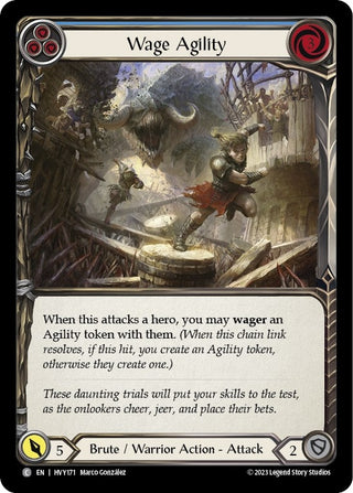 Wage Agility (Blue) (171) [HVY] - Flesh and Blood TCG Single