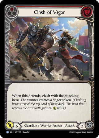 Clash of Vigor (Red) (177) [HVY] - Flesh and Blood TCG Single
