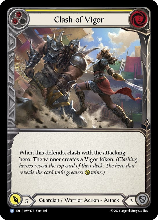Clash of Vigor (Yellow) (178) [HVY] - Flesh and Blood TCG Single