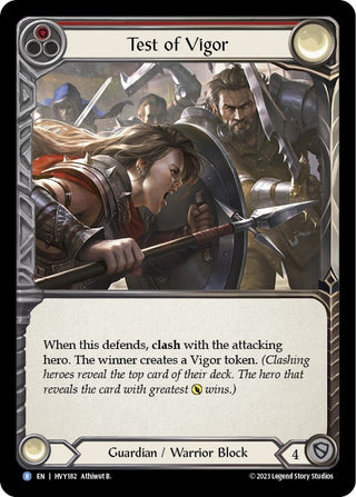 Test of Vigor (182) [HVY] - Flesh and Blood TCG Single