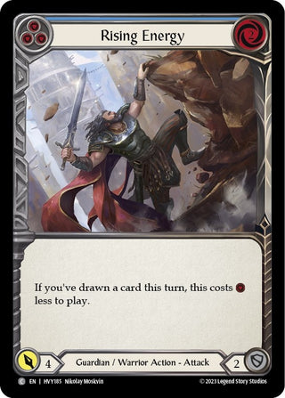Rising Energy (Blue) (185) [HVY] - Flesh and Blood TCG Single