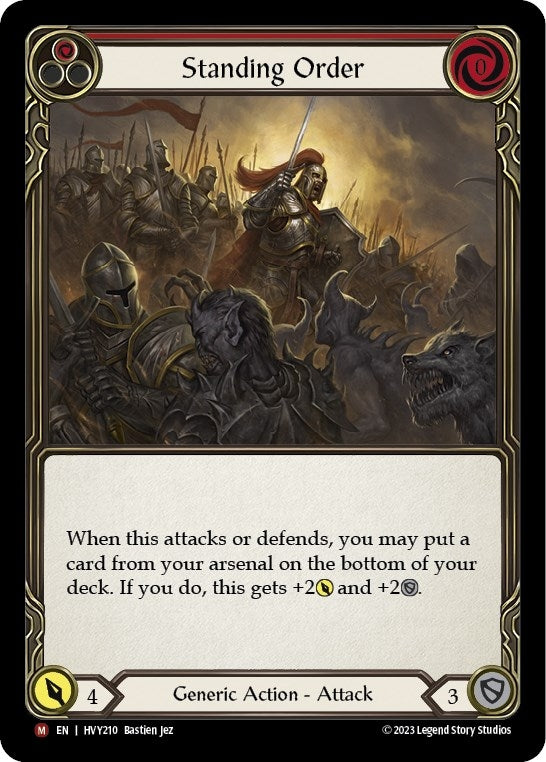 Standing Order (210) [HVY] - Flesh and Blood TCG Single