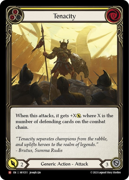 Tenacity (211) [HVY] - Flesh and Blood TCG Single