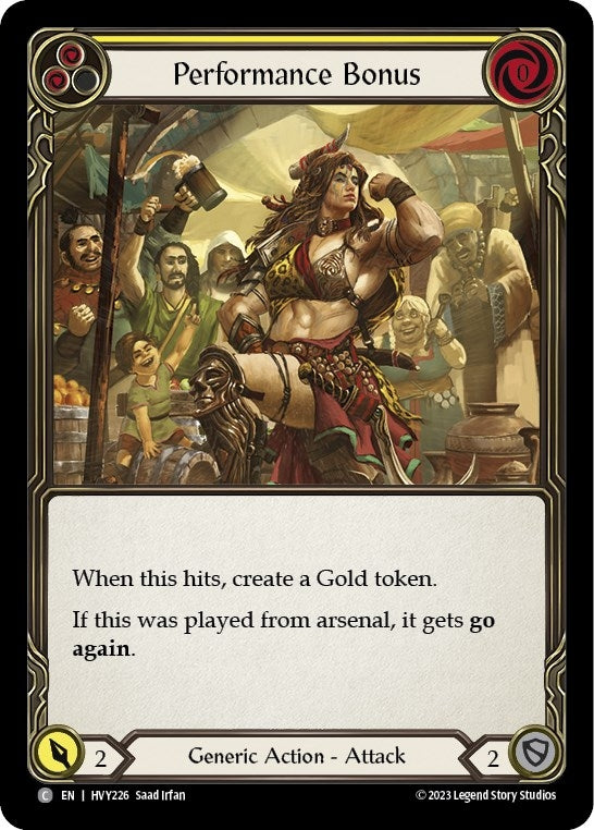 Performance Bonus (Yellow) (226) [HVY] - Flesh and Blood TCG Single