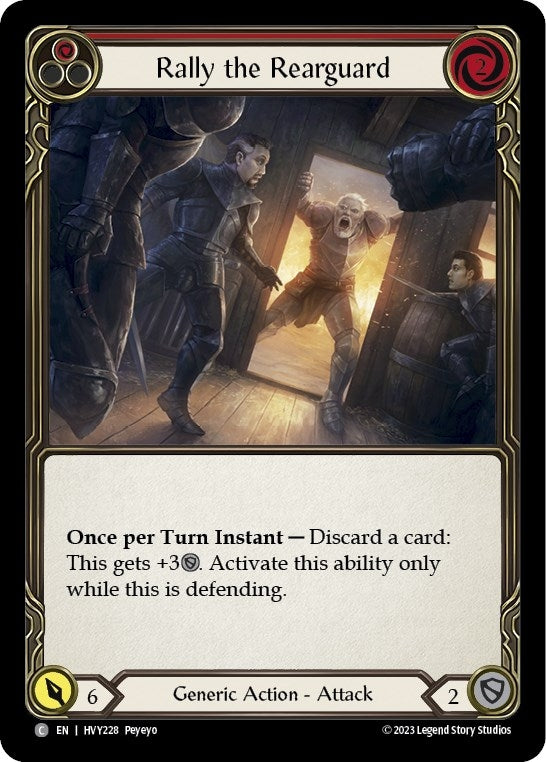 Rally the Rearguard (Red) (228) [HVY] - Flesh and Blood TCG Single