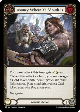 Money Where Ya Mouth Is (Blue) (237) [HVY] - Flesh and Blood TCG Single
