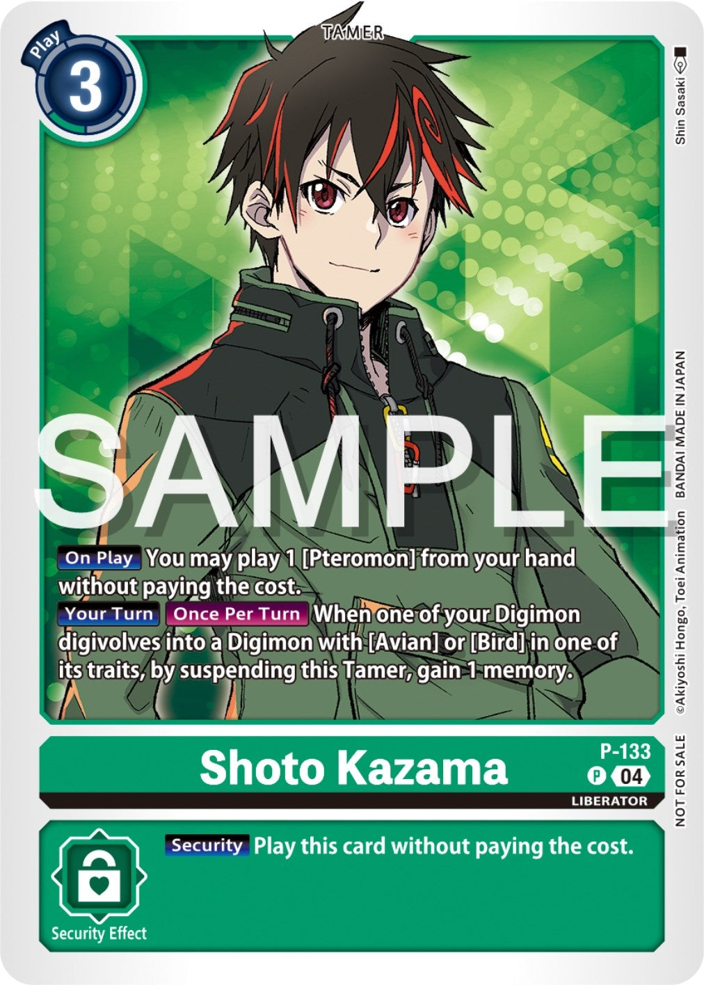 Shoto Kazama (Digimon Liberator Promotion Pack) (133) [D-PR] - Digimon Card Game Single
