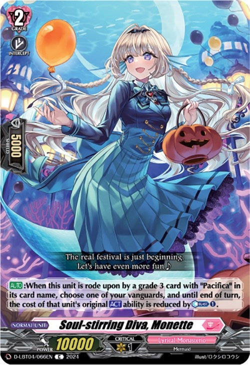 Soul-stirring Diva Monette (4066) [D-LBT04] - Cardfight Vanguard Single