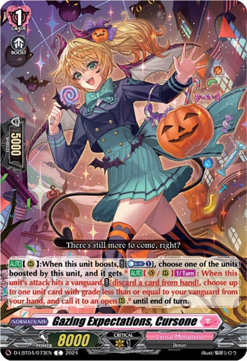 Gazing Expectations Cursone (4073) [D-LBT04] - Cardfight Vanguard Single