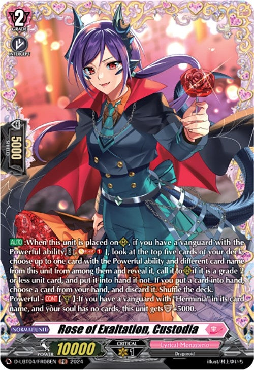 Rose of Exaltation Custodia (FR) (408) [D-LBT04] - Cardfight Vanguard Single