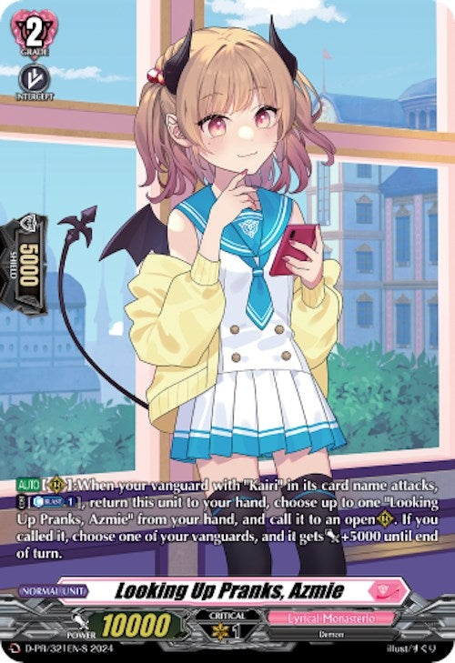 Looking Up Pranks Azmie (Foil) (321) [D-PR] - Cardfight Vanguard Single