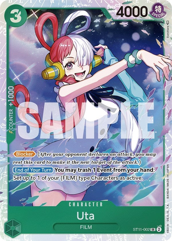 Uta (002) (11002) (ST-11) - One Piece Card Game Single