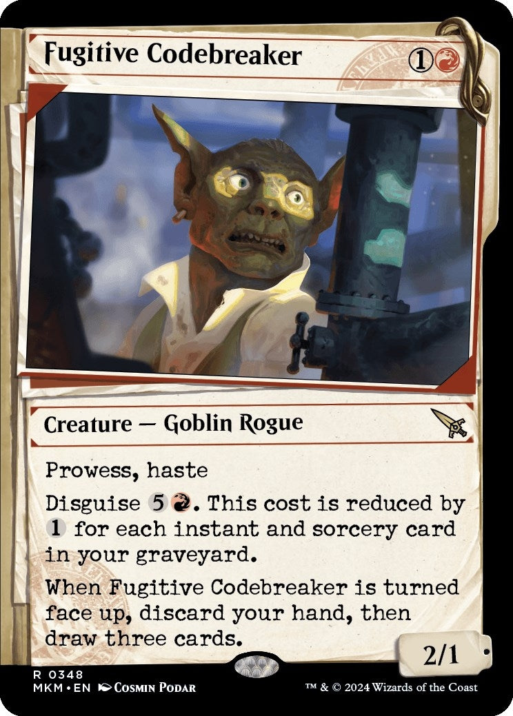 Fugitive Codebreaker (Showcase) (348) [MKM] - MTG Single