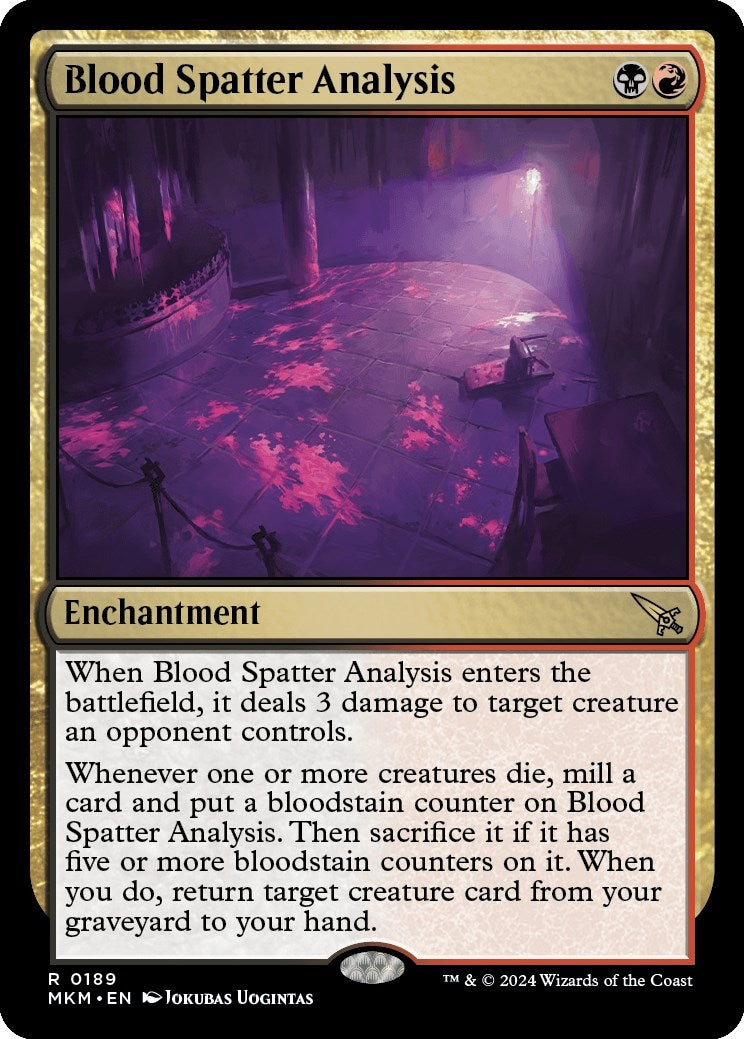 Blood Spatter Analysis (189) [MKM] - MTG Single