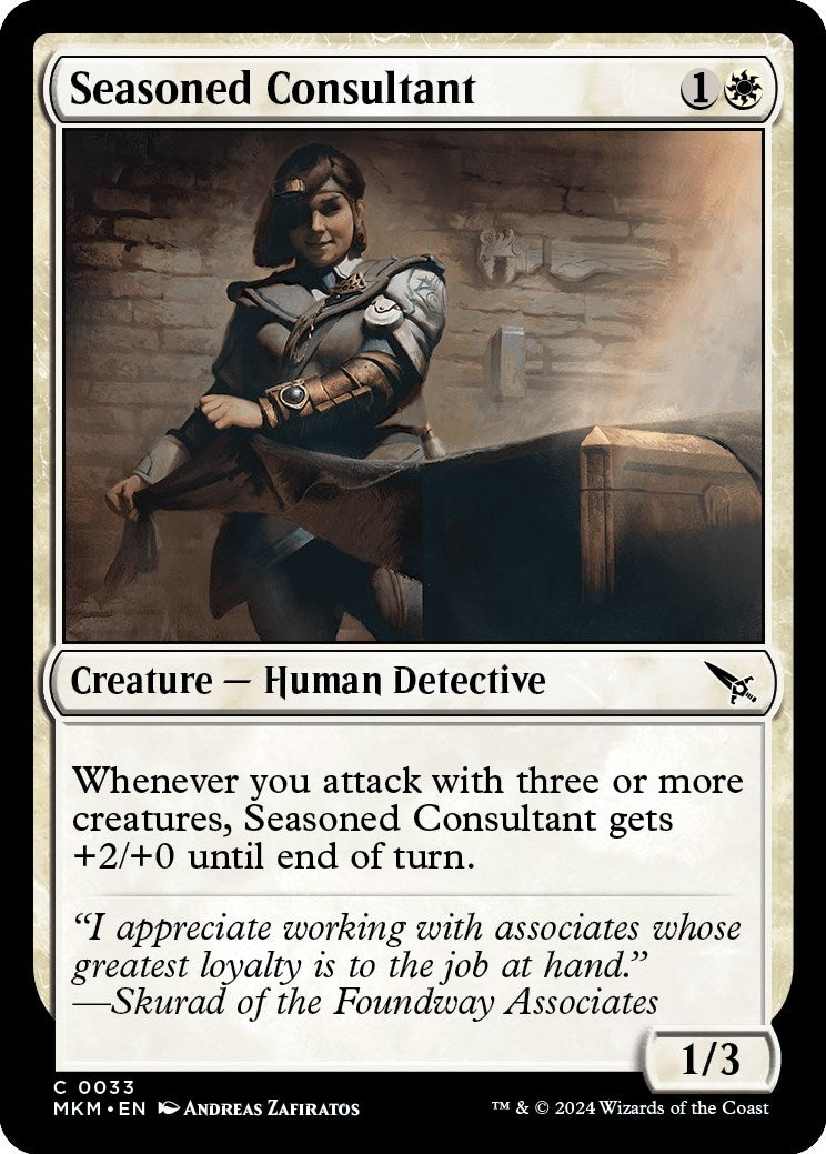 Seasoned Consultant (33) [MKM] - MTG Single
