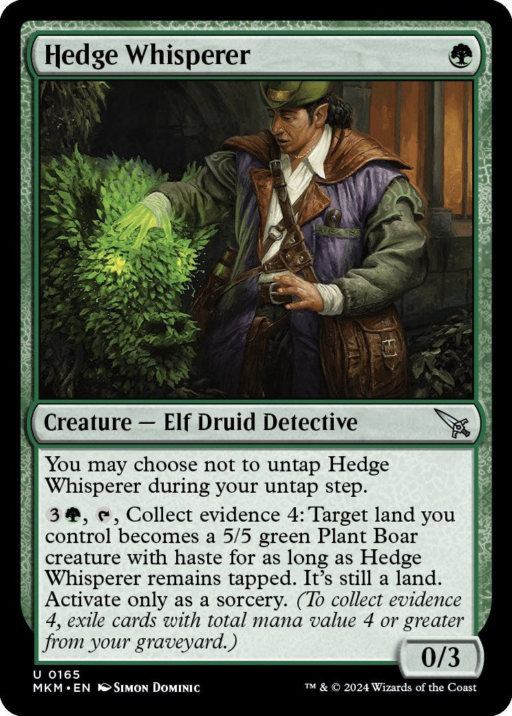 Hedge Whisperer (165) [MKM] - MTG Single