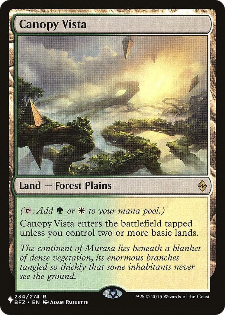 Canopy Vista (234) [LIST] - MTG Single