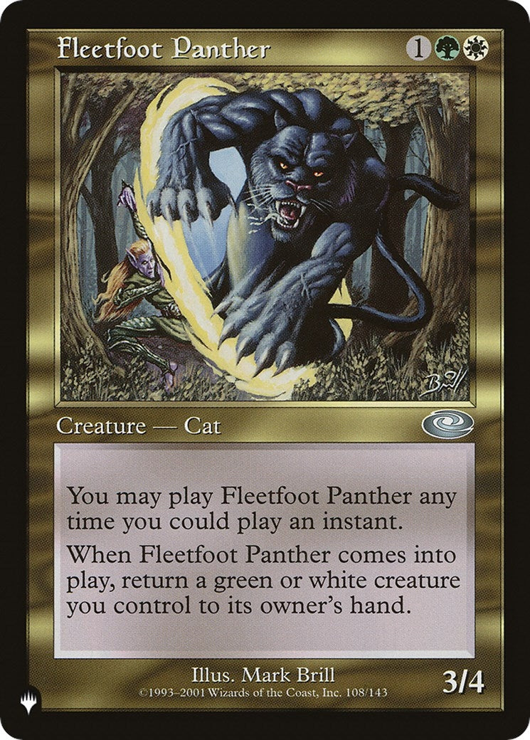 Fleetfoot Panther (108) [LIST] - MTG Single
