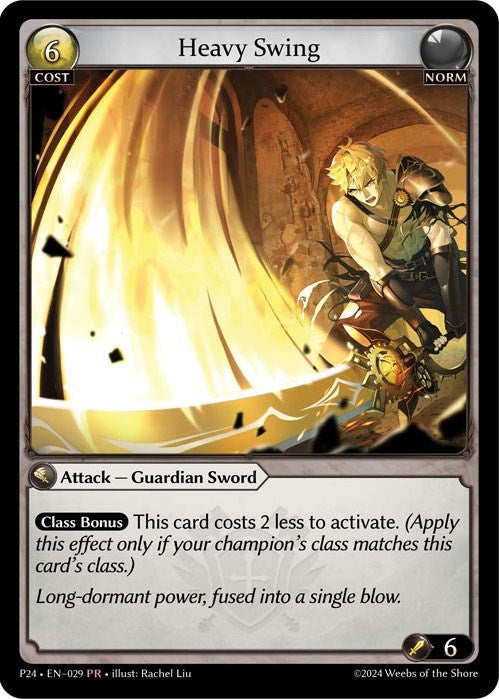 Image for Heavy Swing (029) (Promotional Cards) - Grand Archive TCG