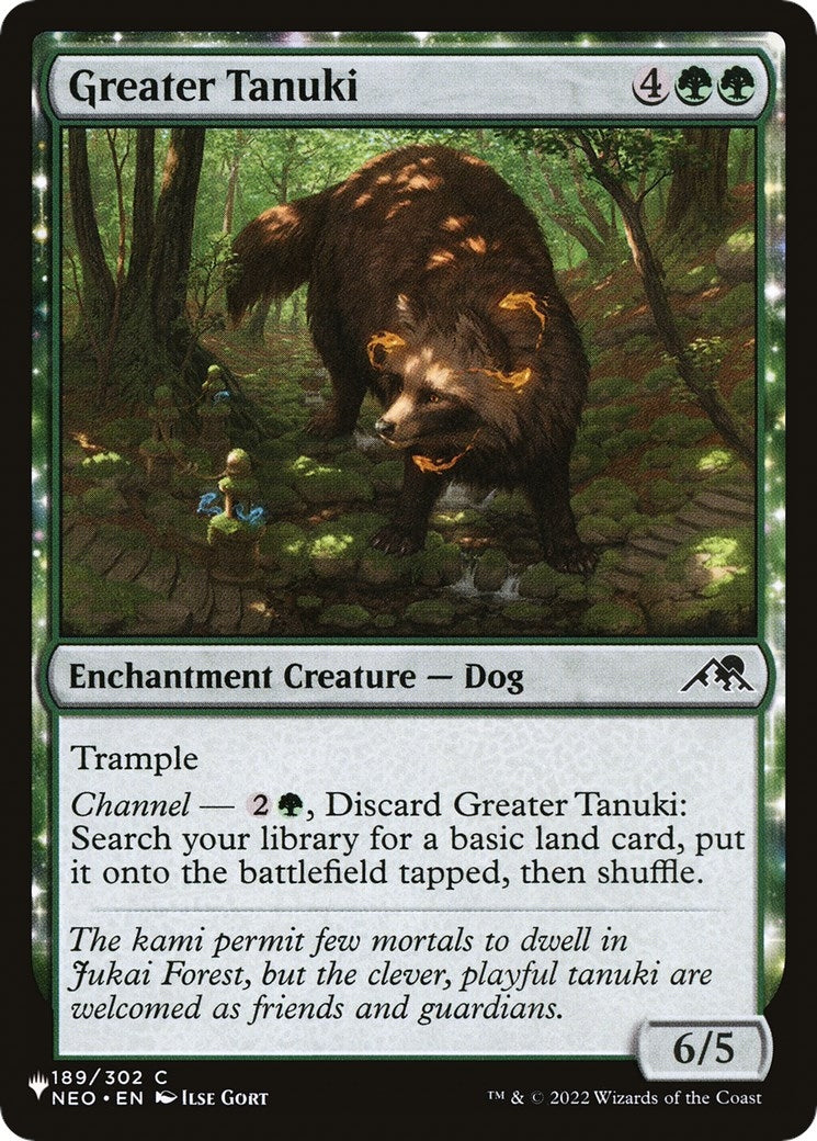 Greater Tanuki (189) [LIST] - MTG Single