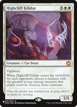 Highcliff Felidar (1) [LIST] - MTG Single