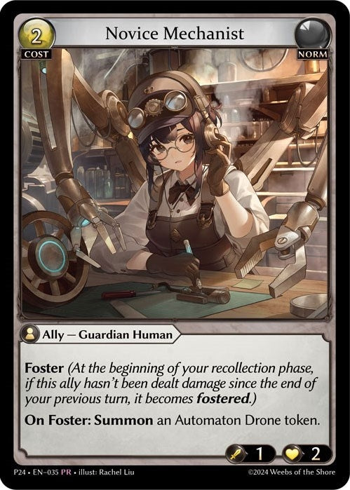 Image for Novice Mechanist (035) (Promotional Cards) - Grand Archive TCG