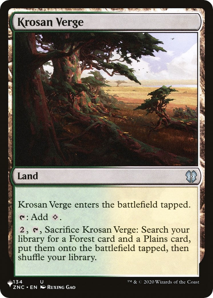 Krosan Verge (ZNC) (134) [LIST] - MTG Single