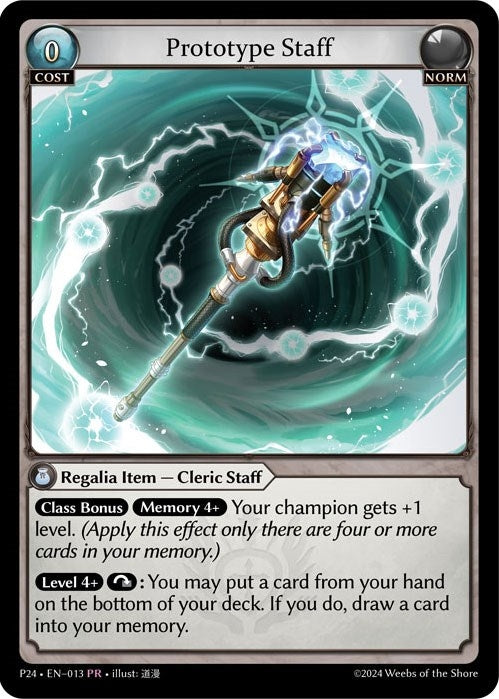 Image for Prototype Staff (013) (Promotional Cards) - Grand Archive TCG