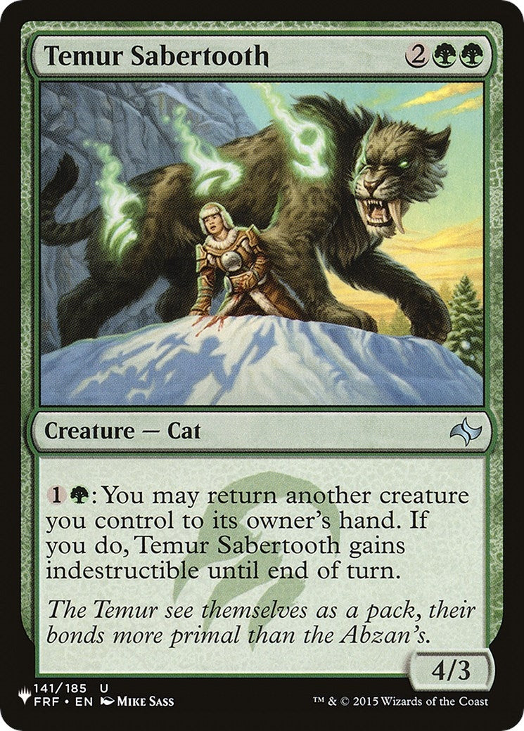 Temur Sabertooth (141) [LIST] - MTG Single