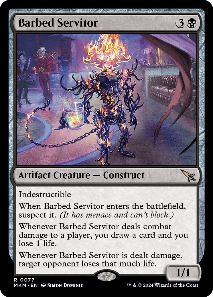 Barbed Servitor (77) [MKM] - MTG Single