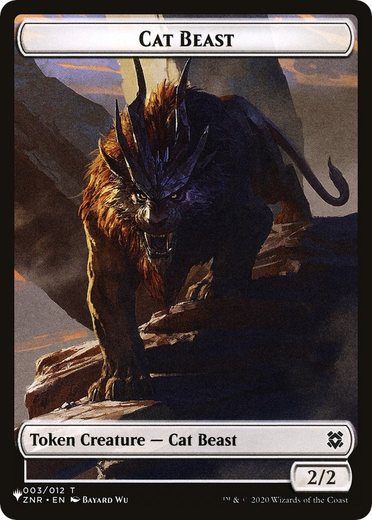 Cat Beast // Shapeshifter (002) Double-Sided Token (0) [LIST] - MTG Single