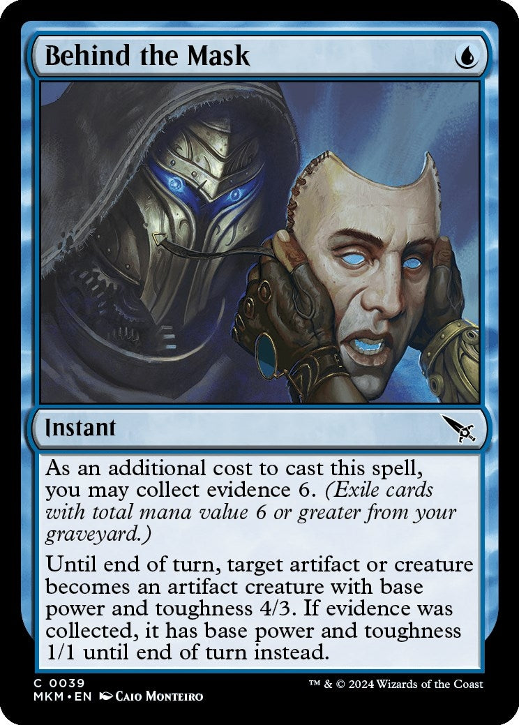Behind the Mask (39) [MKM] - MTG Single