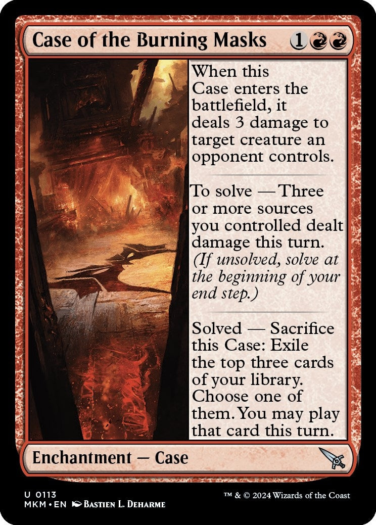 Case of the Burning Masks (113) [MKM] - MTG Single