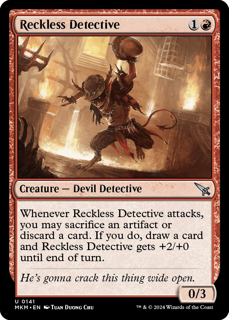 Reckless Detective (141) [MKM] - MTG Single