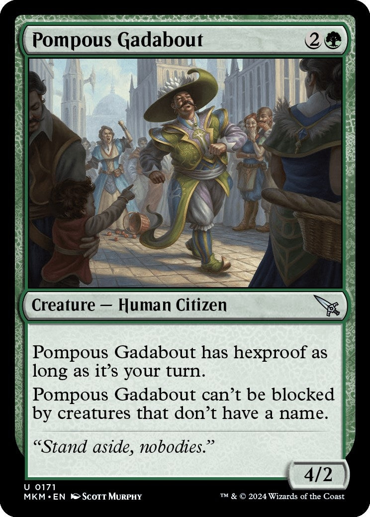 Pompous Gadabout (171) [MKM] - MTG Single